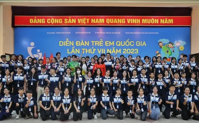 Seventh National Children’s Forum opens in Hanoi (Photo: dantri.com.vn)