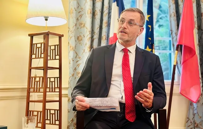 French Ambassador to Vietnam Olivier Brochet. (Photo: VNA)