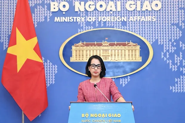 Spokeswoman of the Ministry of Foreign Affairs Pham Thu Hang (Photo: VNA)