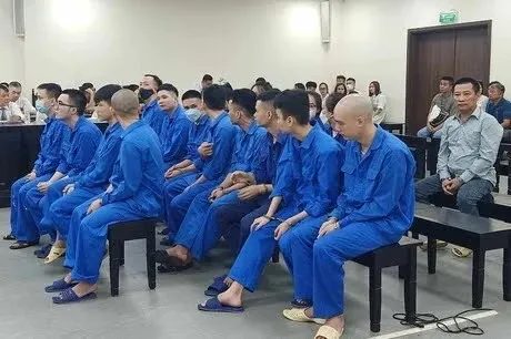 Defendants at the court (Photo: VNA)