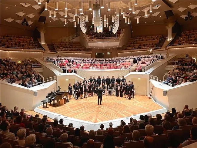 A performance at Berliner Philharmonie (Photo: VNA)