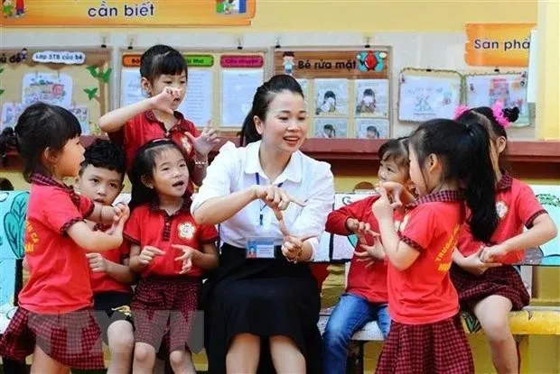 Vietnam has paid due attention to early childhood education. (Photo: VNA)