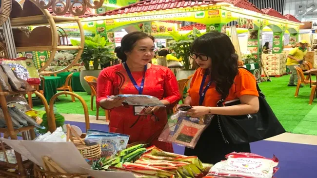 Visitors to the exhibition.