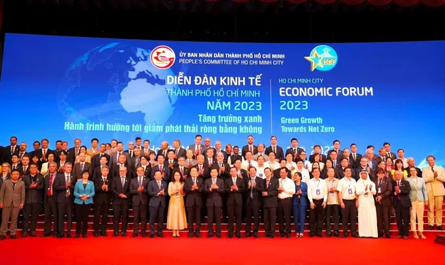 Delegates at the Ho Chi Minh City Economic Forum 2023 (Photo: baotainguyenmoitruong.vn)