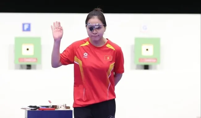 Shooter Trinh Thu Vinh (Photo: VNA)