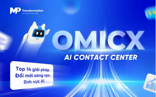 OmiCX - AI Contact Center vào Top 14 giải pháp Đổi mới sáng tạo lĩnh vực AI