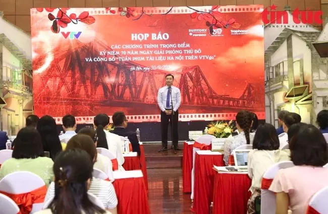 VTV Deputy General Director Do Thanh Hai speaks at the press meeting on September 30.