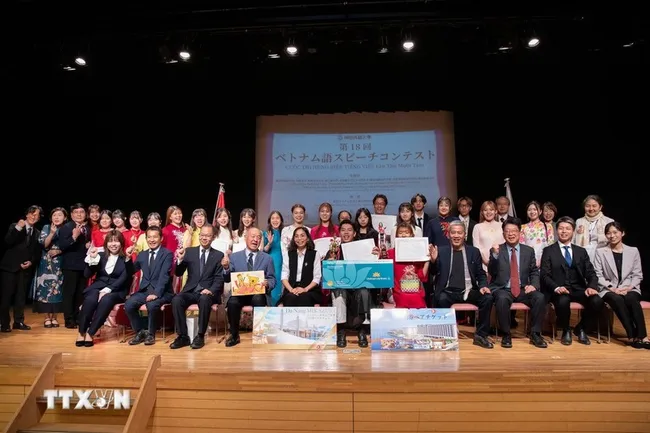 Vietnamese eloquence contest attracts students of Japan (Photo: VNA)