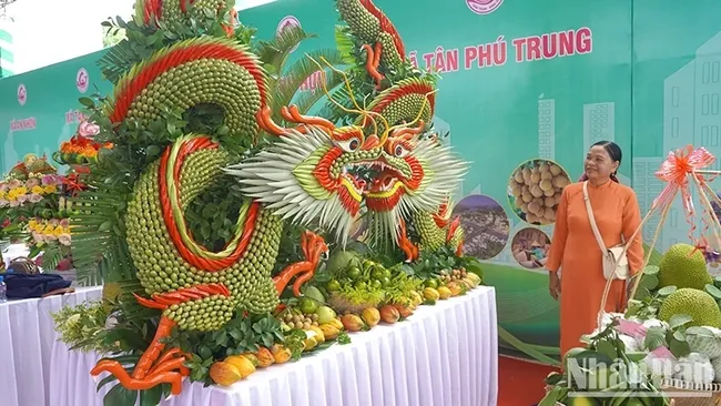 Displaying startup products, OCOP products in Chau Thanh District, Dong Thap Province. (Photo: NDO)