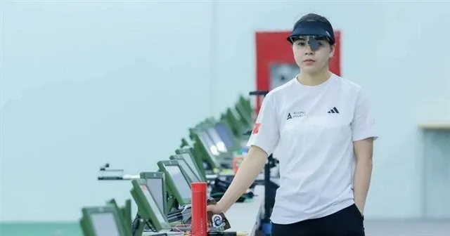 Trinh Thu Vinh is one of 15 Vietnamese athletes at the Asian Rifle/Pistol Cup 2025. (Photo: laodong.vn)