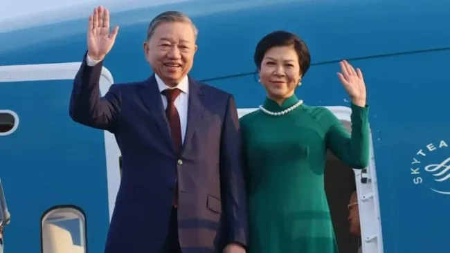 General Secretary of the Communist Party of Vietnam (CPV) Central Committee To Lam and his spouse (Photo: VNA)