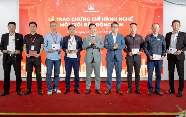 Thiên Khôi Group tổ chức "Lễ trao chứng chỉ Hành nghề Môi giới Bất động sản”