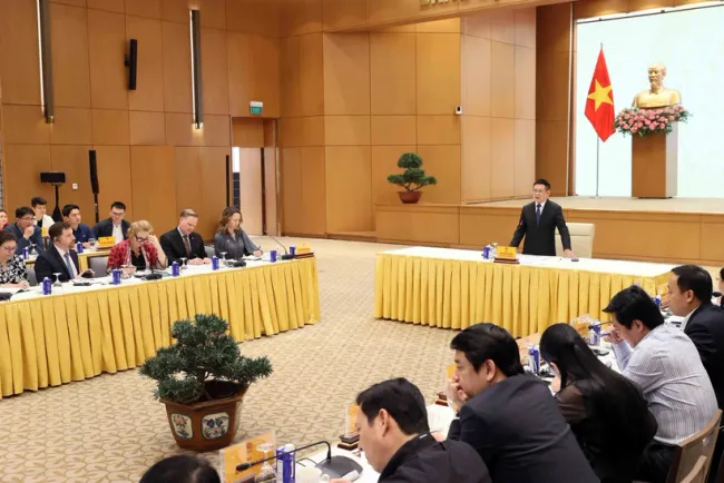 Deputy PM Ho Duc Phoc speaks at the event (Photo: VNA)