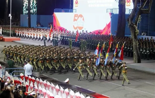 A formation of military forces (Photo: VNA)
