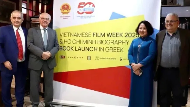 Delegates at the opening ceremony of the Vietnamese Film Week 2025 Greece on May 12 (Photo: Vietnamese Embassy in Greece)