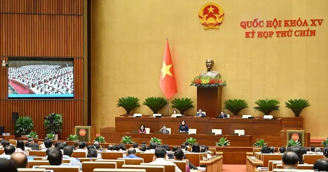 The 9th session of the 15th National Assembly. (Photo: THUY NGUYEN)