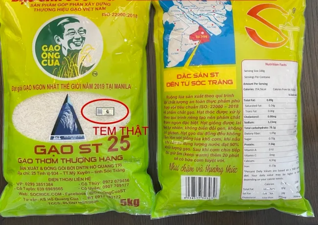 Gạo rẻ khoác áo ST25 ông Cua: Lật tẩy mánh làm giả tinh vi