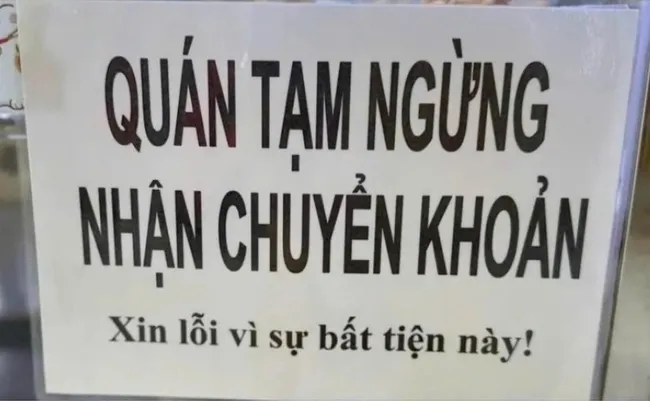 "Không nhận chuyển khoản" và nỗi lo vô hình của hộ kinh doanh
