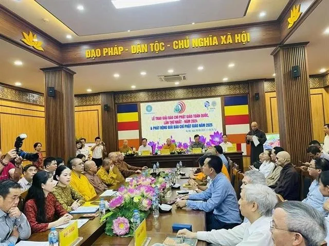 An overview of the award ceremony. (Photo: VNA)