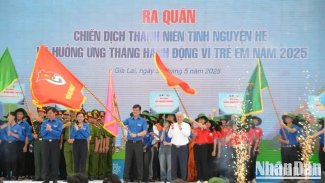 The launch of the 2025 summer volunteer youth campaign. (Photo: NDO)