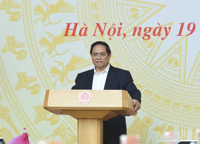 PM Pham Minh Chinh speaks at the meeting (Photo: NDO)