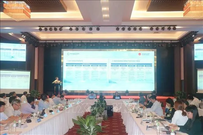 A representative from the project's management board briefs participants on its outcomes (Photo: VNA)