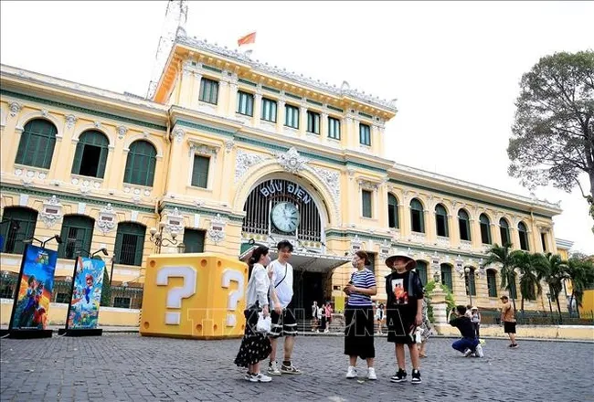 Saigon Central Post Office - a landmark site in HCM City (Photo: VNA)