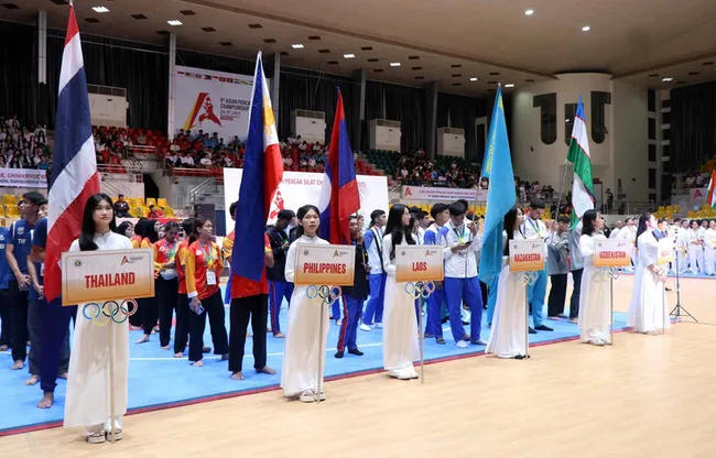 Ten nations vie for glory at 9th Asian Pencak Silat Championship in Vietnam (Photo: VNA)