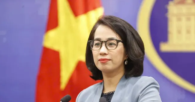 Spokeswoman of the Ministry of Foreign Affairs Pham Thu Hang. (Photo: VNA)