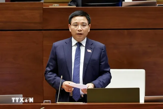 Minister of Finance Nguyen Van Thang serves as Chairman of the Viet Nam – Laos Cooperation Committee. (Photo: VNA)