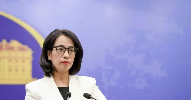 Spokesperson of the Ministry of Foreign Affairs Pham Thu Hang (Photo: VNA)
