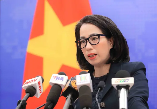 Spokeswoman of the Ministry of Foreign Affairs Pham Thu Hang (Photo: VNA)