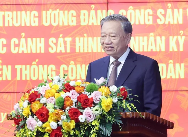 Party General Secretary To Lam speaks at the event (Photo: VNA)