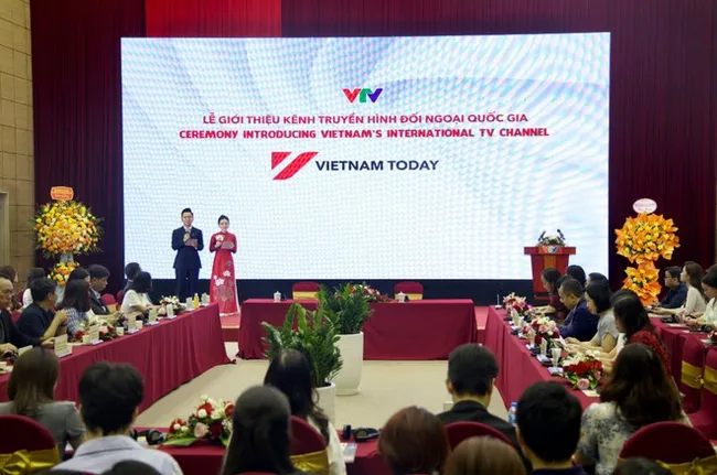 At the introduction ceremony of Vietnam Today (Source: VTV)