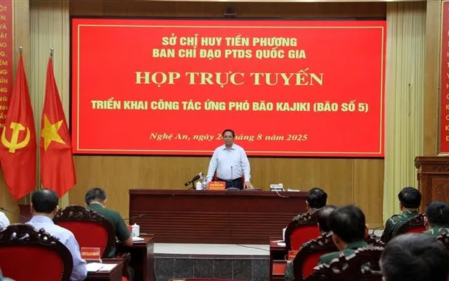 PM Pham Minh Chinh speaks at the conference (Photo: VNA)