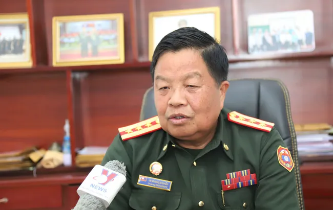 Col. Saveng Dennamonh, Political Commissar of the ethnic boarding school of the Lao People’s Army (Photo: VNA)