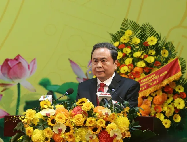 NA Chairman Tran Thanh Man speaks at Can Tho's first Party Congress for the 2025-2030 tenure on September 27.
