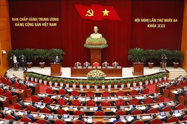 An overview of the 13th plenum of the 13th Party Central Committee (Photo: VNA)