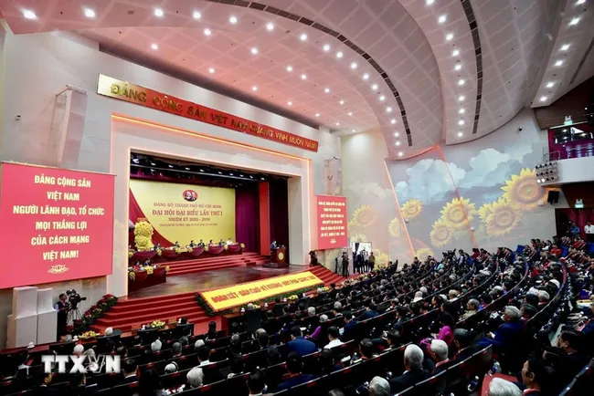 At the first Party Congress of Ho Chi Minh City for the 2025-2030 tenure (Photo: VNA)