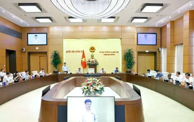 An overview of the National Assembly (NA) Standing Committee's 50th session. (Photo: VNA)