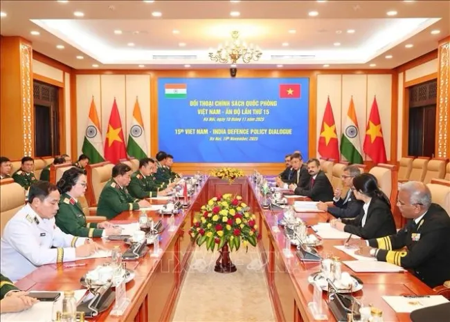 The 15th Viet Nam – India Defence Policy Dialogue in Ha Noi on November 10, 2025. (Photo: VNA)