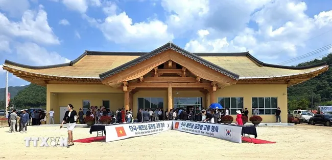 A community centre within the Vietnam Village (Photo: VNA)