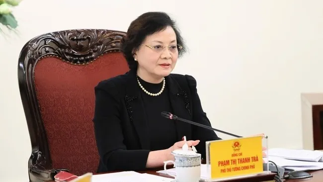 Deputy Prime Minister Pham Thi Thanh Tra. (Photo: VGP/Thu Giang)
