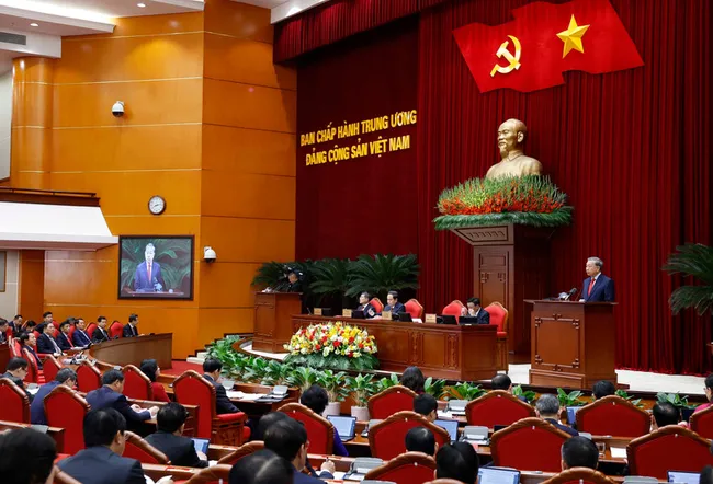 The second meeting of the 14th Party Central Committee opens in Hanoi on March 23. (Photo: VNA)