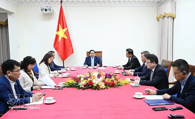 At the working session between Ho Chi Minh City and a visiting delegation from Daejeon of the Republic of Korea on March 10, 20206. (Photo: VNA)