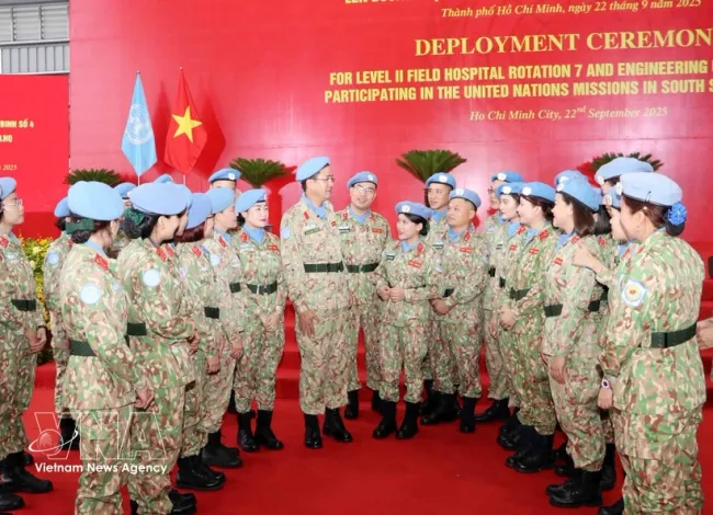 Since May 2014, more than 1,300 Vietnamese officers and professional soldiers have participated in UN peacekeeping activities in both individual and unit-based deployments. (Photo: VNA)
