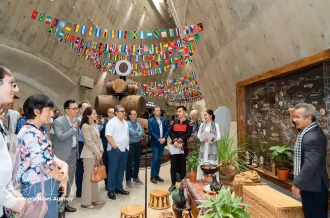 The World Coffee Heritage Forum officially opens at the World Coffee Museum in Dak Lak province, with eyes on UNESCO recognition for Vietnamese coffee culture. (Photo: VNA)