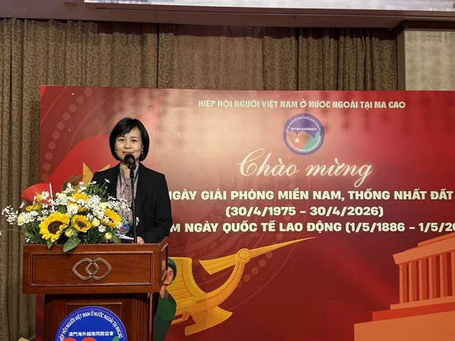 Vietnamese Consul General to Hong Kong (China) and Macau Lê Đức Hạnh speaks at the event. — VNA/VNS Photo