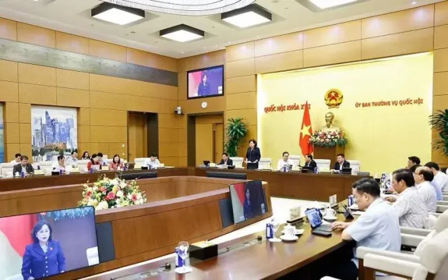A meeting of the NA Standing Committee (Photo: VNA)