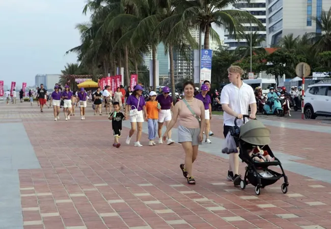 Da Nang City attracts many tourists.